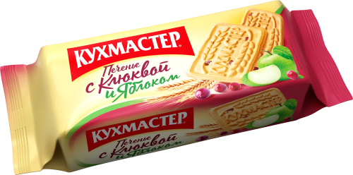Печенье Кухмастер С клюквой и яблоком сахарное 170 г