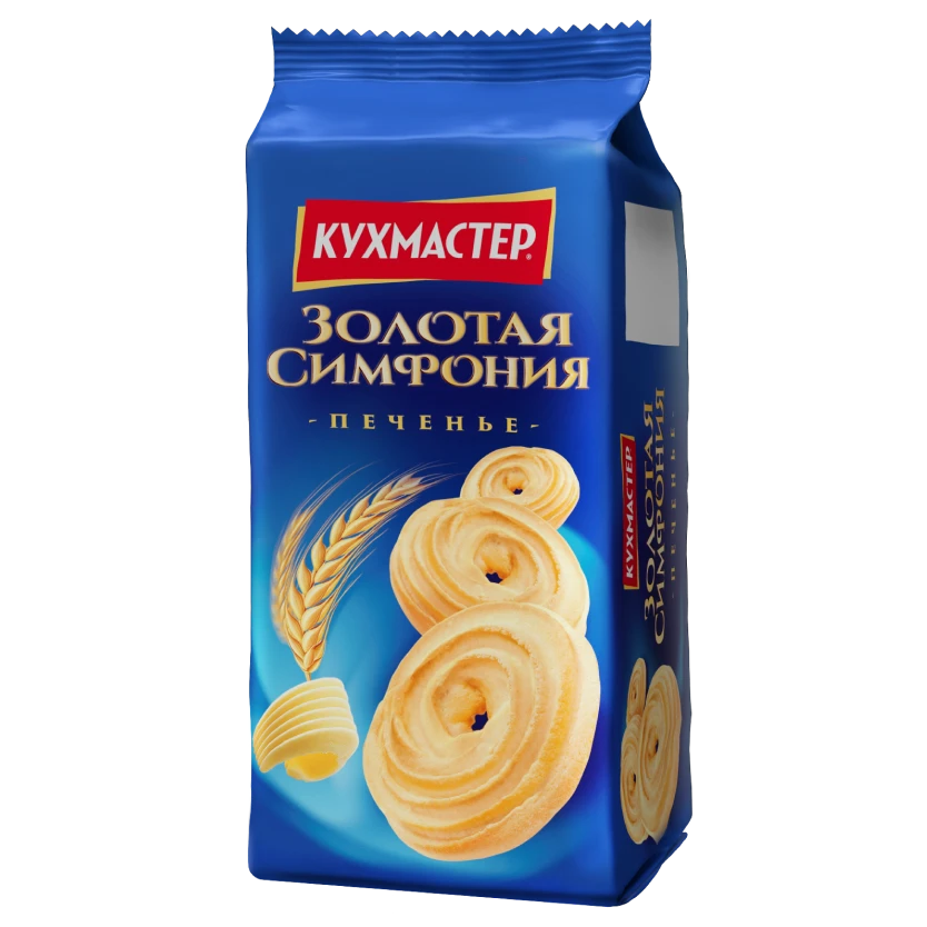 Печенье  Кухмастер "Золотая симфония"  сдобное 150г (18).