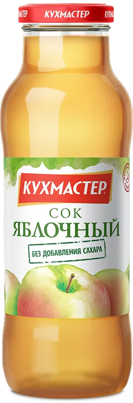 Сок  Кухмастер "Яблочный" осветленный 0,68 л