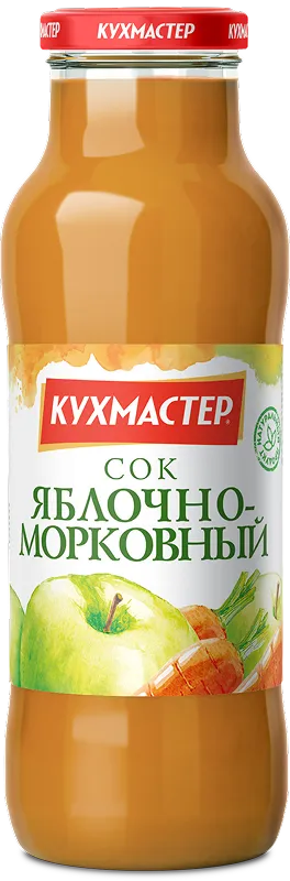 Сок Кухмастер "Яблочно-морковный" 0,68 л.