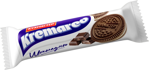 Печенье Кухмастер Kremareo шоколадное с начинкой сахарное 100 г