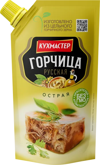 Горчица Кухмастер Русская столовая дой-пак 140 г